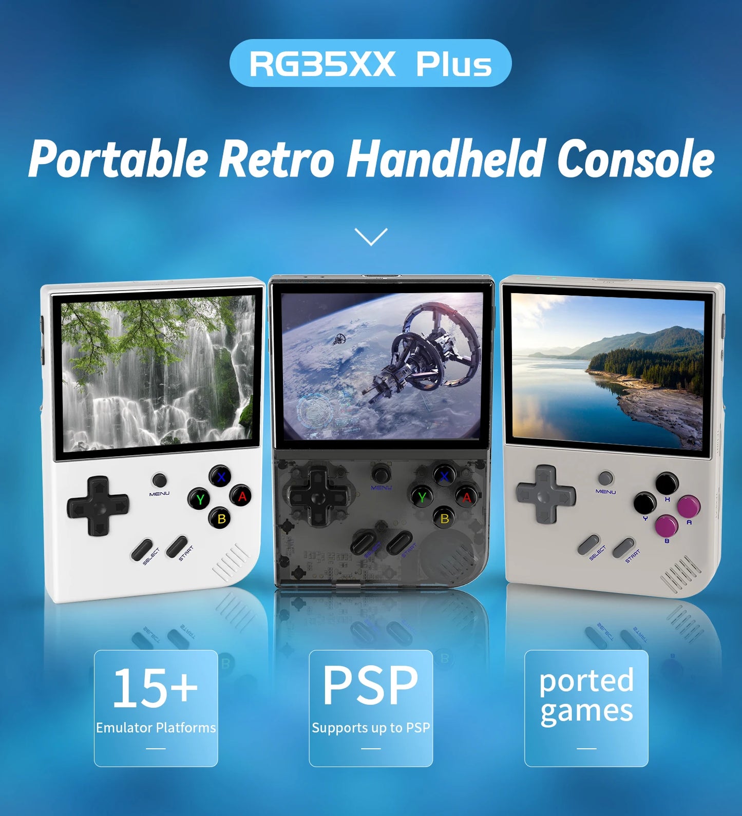 ANBERNIC 64 Bit RG 35XXPRO/RG35XX PLUS Retro Handheld Game Console